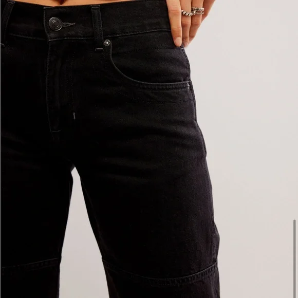 Free People Benji Relaxed Wide-leg Jean - Picture 3 of 4